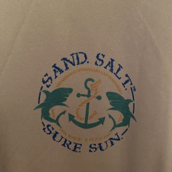 Vapor Apparel Men's 2XL Gray Performance Long Sleeve Octopus Sun Shirt - Picture 2 of 7